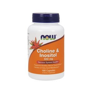 NOW - CHOLINE & INOSITOL 500 МГ - 100 КАПСУЛИ