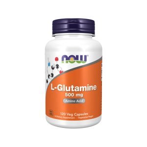 NOW - L-GLUTAMINE 500 MG - 120 Капсули