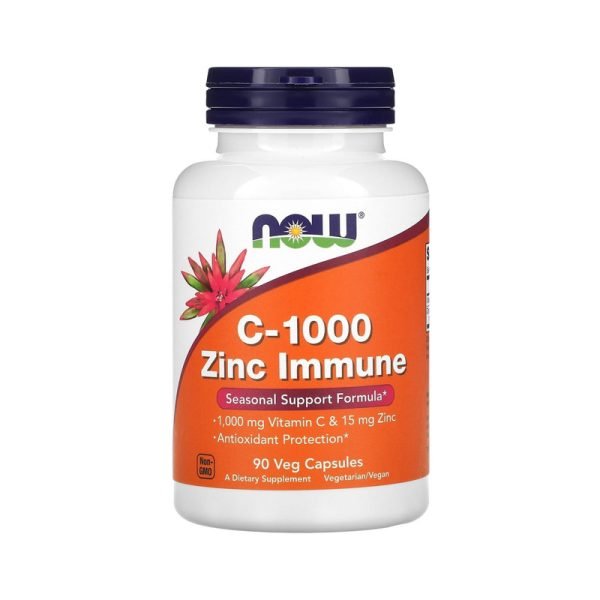 NOW - VITAMIN C-1000 ZINC IMMUNE - 90 VCAPS