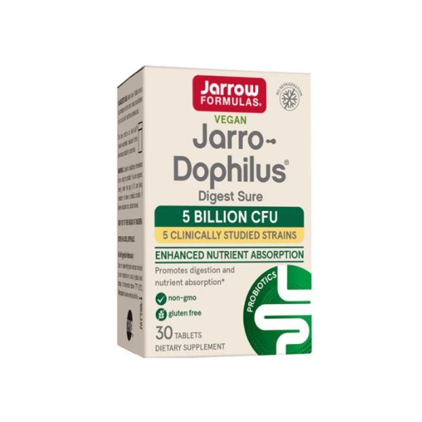 Jarrow Formulas Jarro-Dophilus® (5 B. CFU) Digest Sure - Пробиотик - 30 ТАБЛЕТКИ